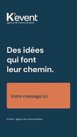 Modèle de story K’event, format vertical, monogramme K’ terre cuite